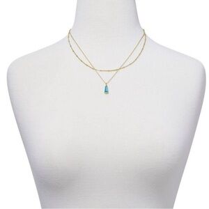 NWT Kendra Scott Serena Blue Pendant Multi Strand Necklace